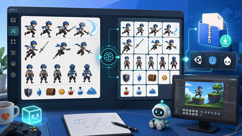 From AI Sprite Cutter to Sprite Sheet Maker: A Complete 2D Asset Workflow