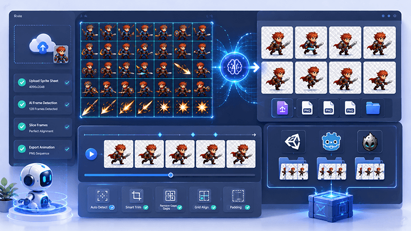 Sprite Sheet Splitter Guide: Extract Animation Frames for 2D Games