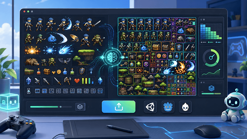 Automatic Sprite Slicing and ZIP Export: A Faster Way to Prepare 2D Game Assets