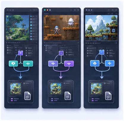 Unity、Cocos、Godot图集导出差异:独立游戏开发者该怎么选