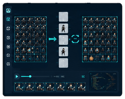 Sprite Sheet 与 PNG 序列帧如何互转：拆分、排序与合成